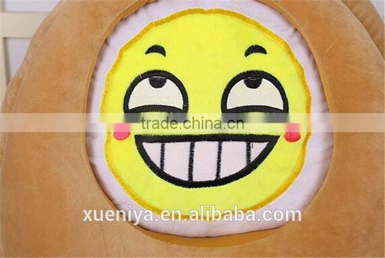 China Best Stuffed Soft Custom Emoji Plush Pillow Factory Wholesale