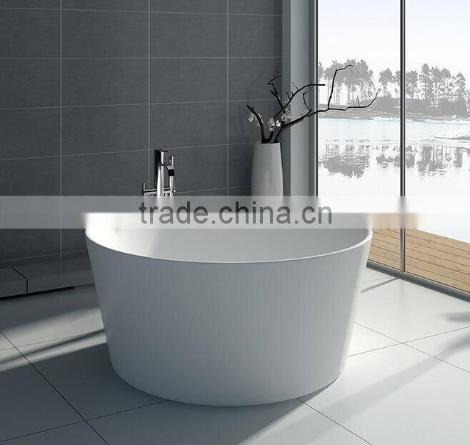 Artificial stone modern design freestanding bathtub,acrylic solid surface bathtub