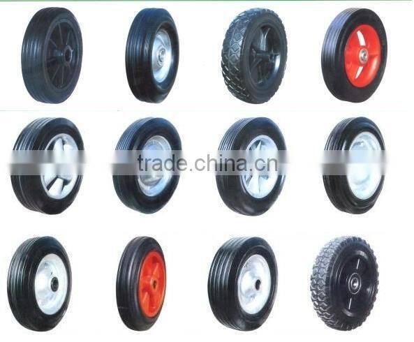 small solid pneumatic pu foam rubber wheels of for carts