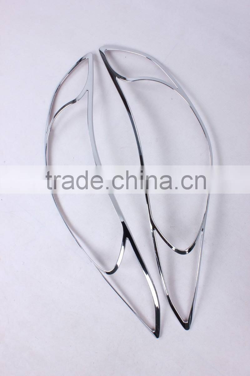SET CHROME LH RH HEAD LAMP LIGHTS COVER HEAD LAMP COVER FOR AVANTE 2012-2013