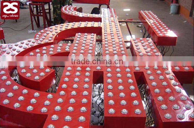 top quality advertising multicolor led letters