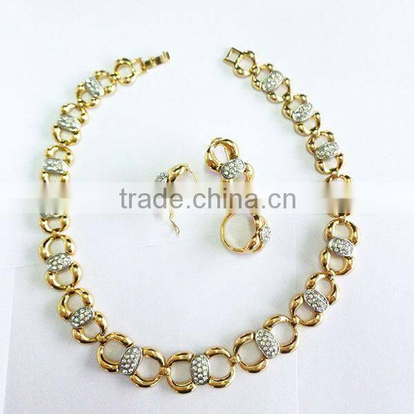 New design bijuteria for party gold jewelry italian christmas costume