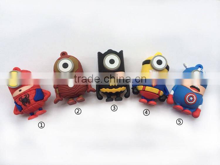 Gift cartoon superman usb flash drive ,memory stick thumb drive pen memory pendrive
