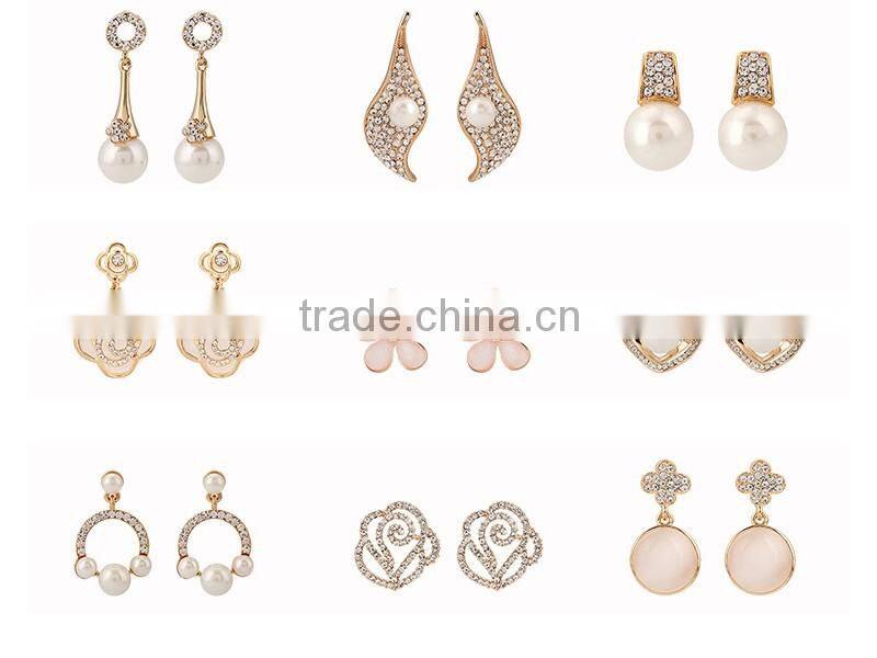 Retro national wind jewelry tassel leaves pendant earrings turquoise earrings ebay Home selling for OEM / ODM