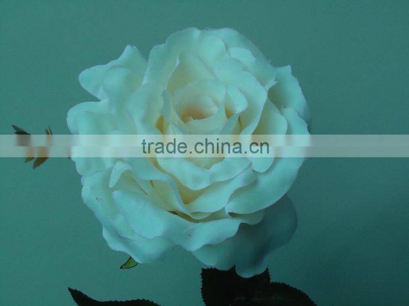 Artificial flower head silk flower head rose flower