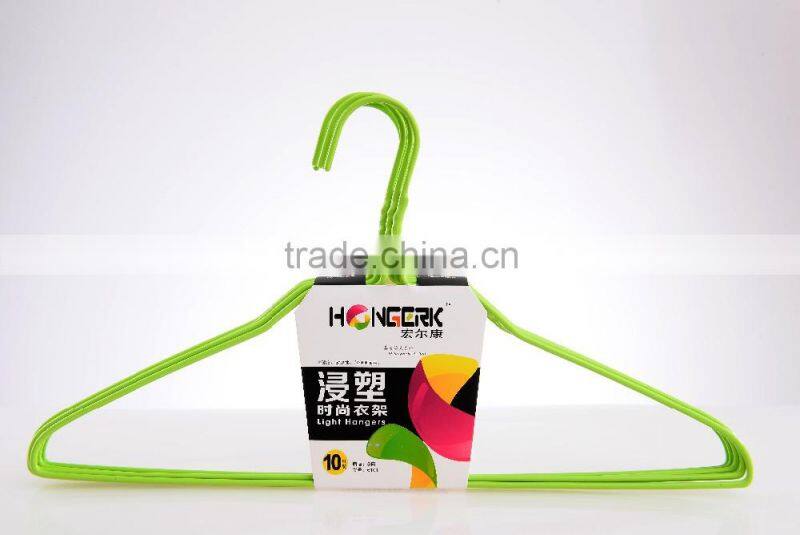 Factory price Metal Laundry Hanger PE dipping Wire Hanger