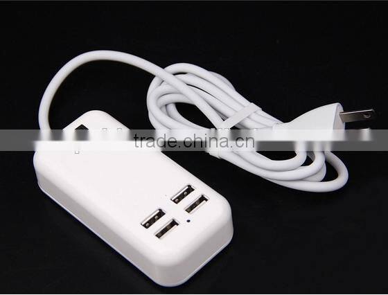 Wholesale China 4 USB Wall Charger 4-Port USB HUB Tranvel Charger