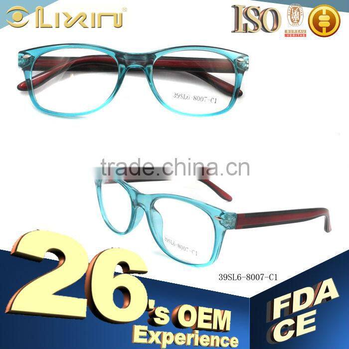 Fashion Design Plastic Eyeglasses Optical Frames 39SL6-8007