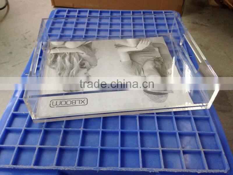 rectangular transparent acrylic tray wholesale