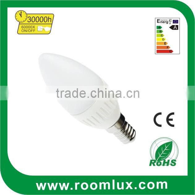 replace 40W incandescent light 5w LED candle bulb light