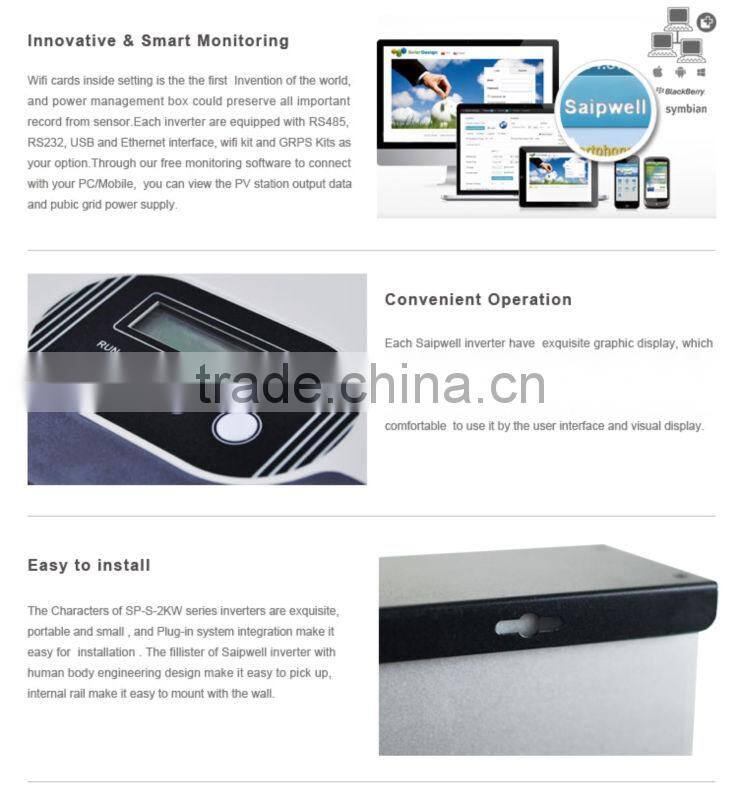 2014 Hot Sale Single Phase PV On-grid Inverter 2kw