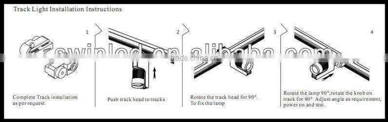 Custom made dimmable cob led track spot light LED GU10 30W 3000K