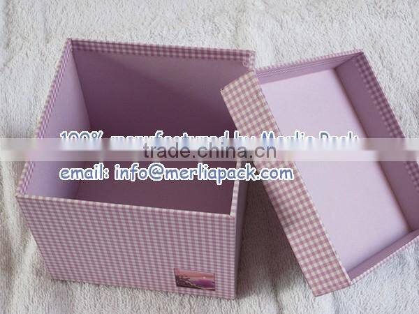Handmade Hand Painted Cute Candle Box Paper Mache Trinket Floral Boxes