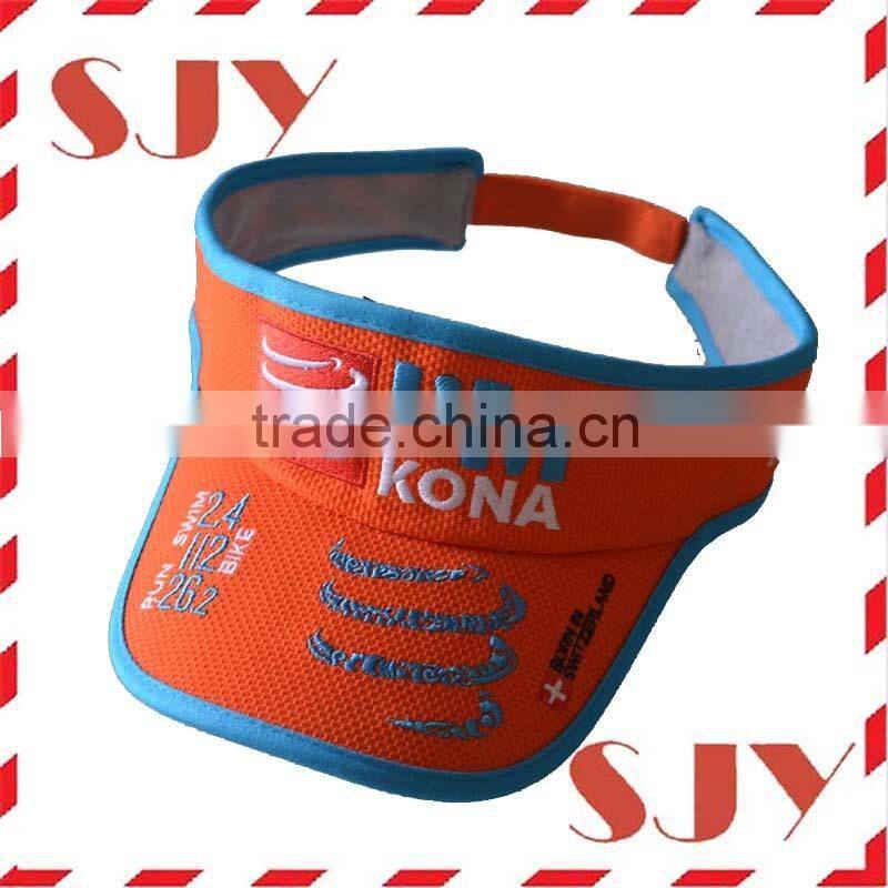 custom visor embroided cheap golf sun visor cap