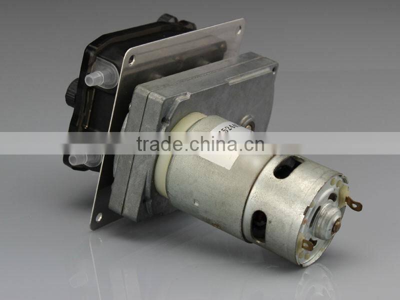Peristaltic pump used in beverage machine for transfer juice model 203KA with DC motor