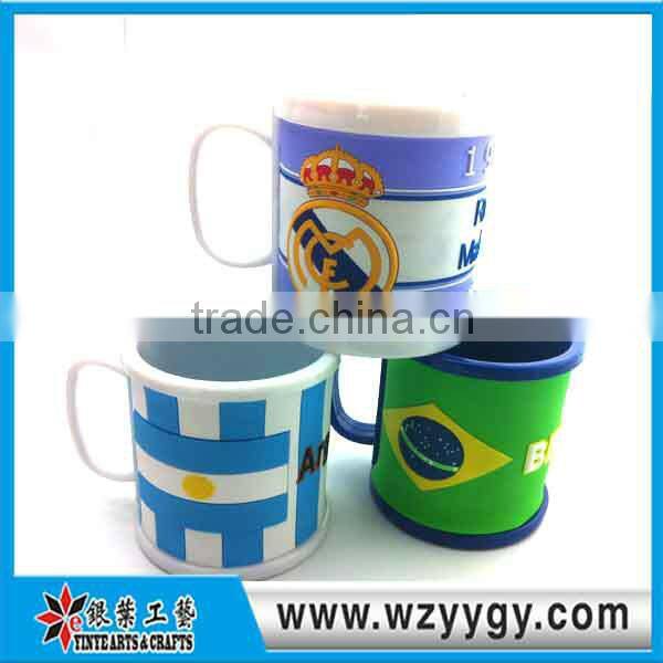 charm 3D pvc mug cup for girls