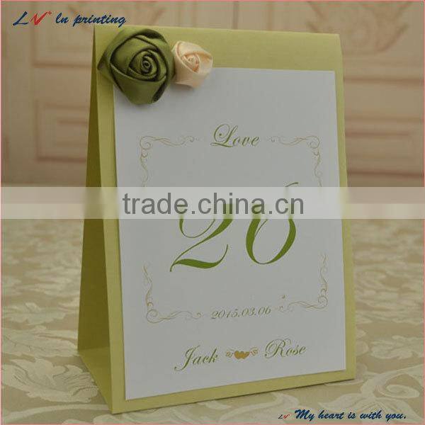 The eternal love unique romantic love paper wedding card/ elegant romantic wedding invitation card