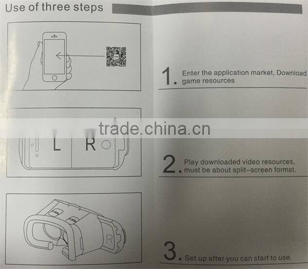 Trending 2016 Head Mount Display 3D Home Video Virtual Reality Glasses for Smart Phones