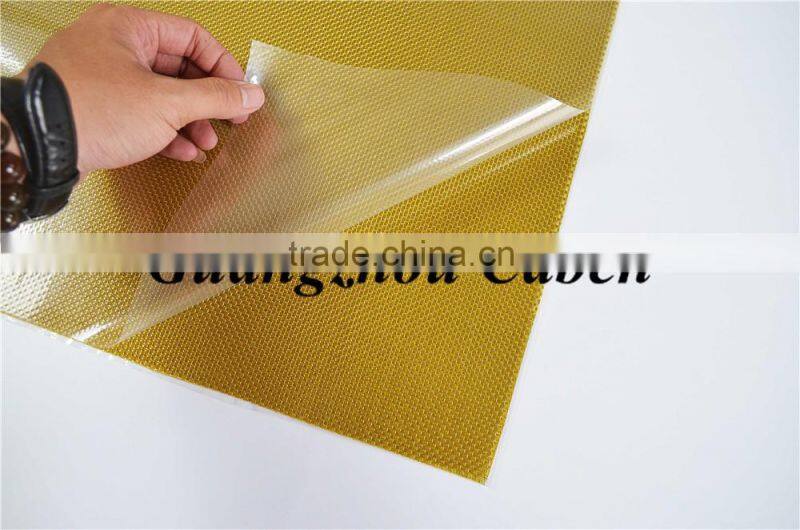 hot sale high quality hybrid 3K gold+silver glossy hybrid glass fiber sheets with best price