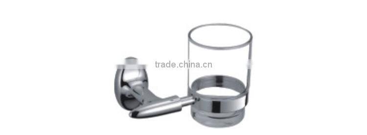 clear glass tumbler holder wholesale customized bath use single cup holder