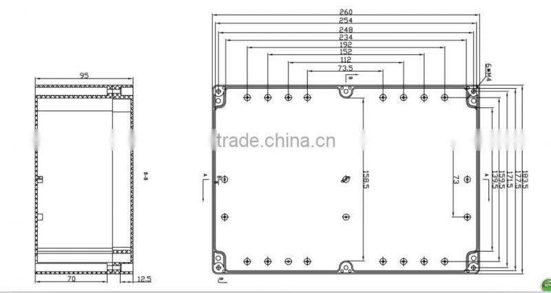 Plastic box enclosure electronic