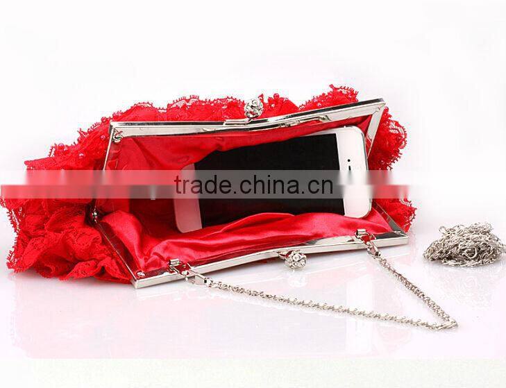 Elegant Fashion party bag lace evening bags lady handbags