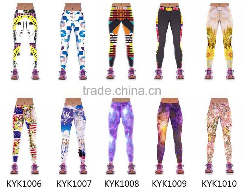 Fashion Yoga Pants High Elastic Sports Trousers Fitness Running Woman Leggings