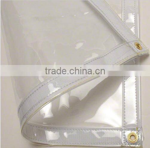 7.3x1.8m Clear PVC Tarpaulin Cover Market Stall Tarp,Glass Clear PVC Tarpaulin 350g 24ft*6ft
