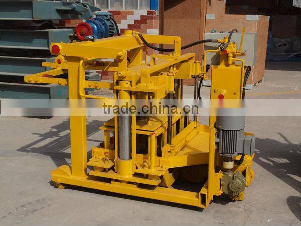 Mobile Block machinery QT40-3A small home production machinery