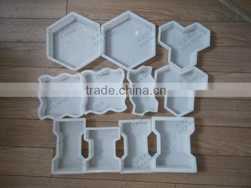 plastic modling paver block
