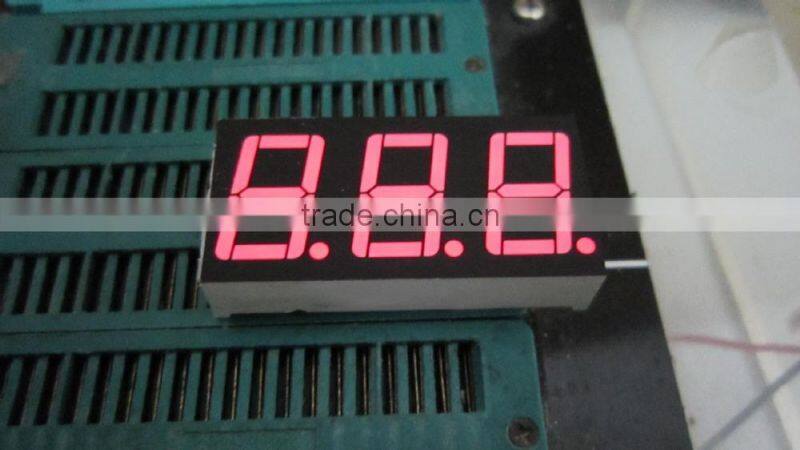 Hot selling 3 digit 7 segment led display!!! 0.56 inch red color, three digit