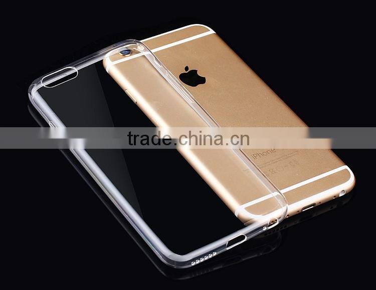 Hot Sell Transparent Soft TPU Case Silicone Cover for iPhone 6 6s for iphone 7 and iPhone 7 Plus Ultra Thin Mobile Phone Case