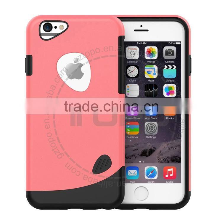 Hybrid armor shockproof protective PC+TPU mobile phone cover hard plastic Hit color case for iPhone 6 6s 6s plus 5se