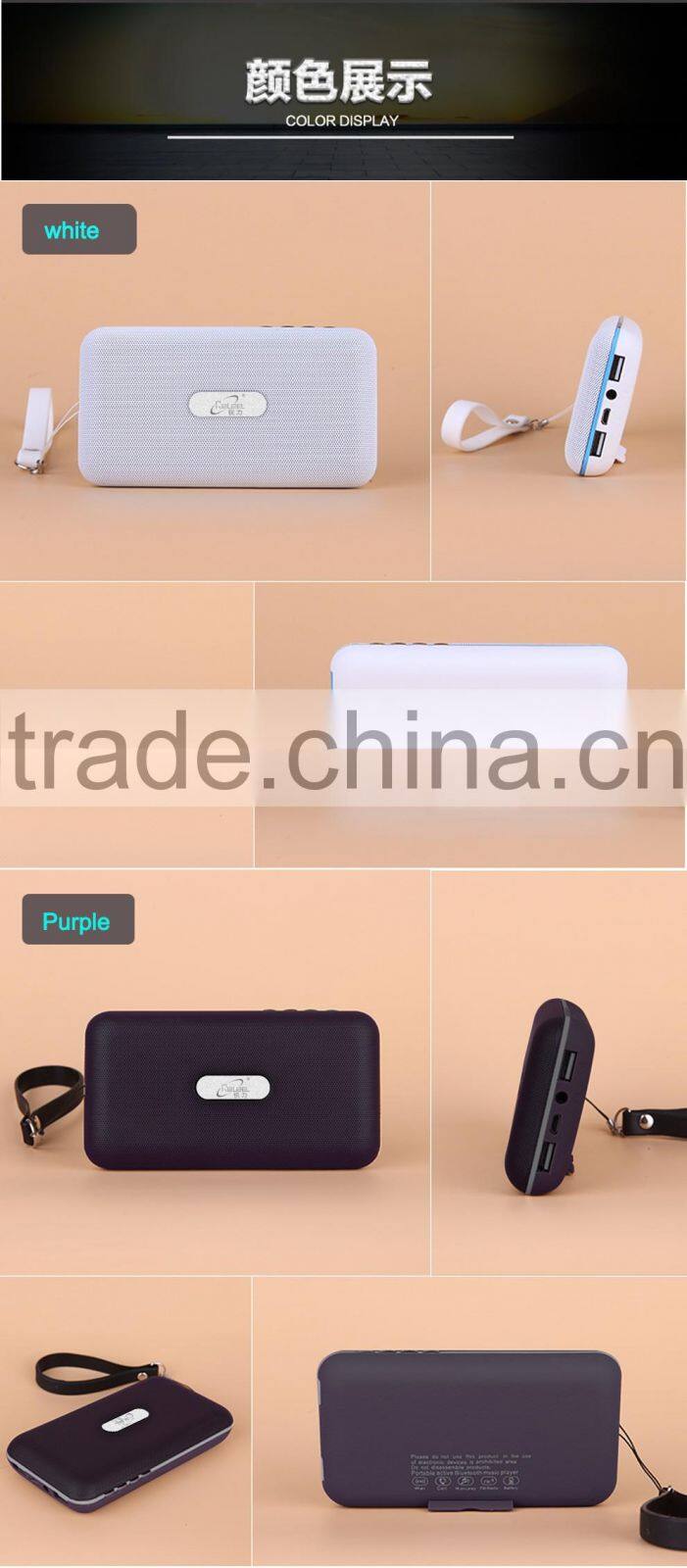 High quality powered portable speaker wireless bluetooth outdoor with CE ROHS FCC