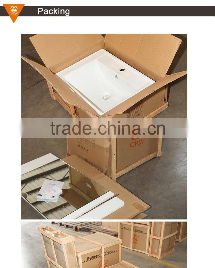 CRW GL4411 White Wall Mounted Bathroom Cabinet