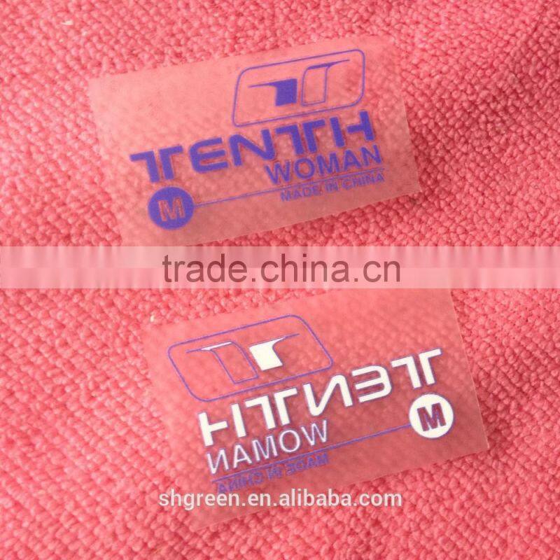 PET film heat seal,hot pressed transfer label for t-shirt