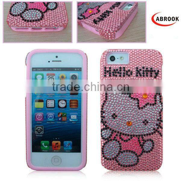 3D rhinestone phone case rhinestone cell phone cases for iphone 5,design your own rhinestone cell phone case