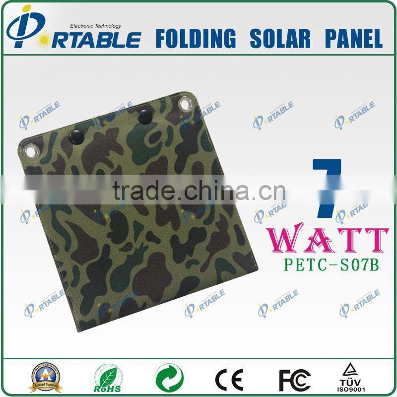 7W Folding Solar Panel solar charger for GPS