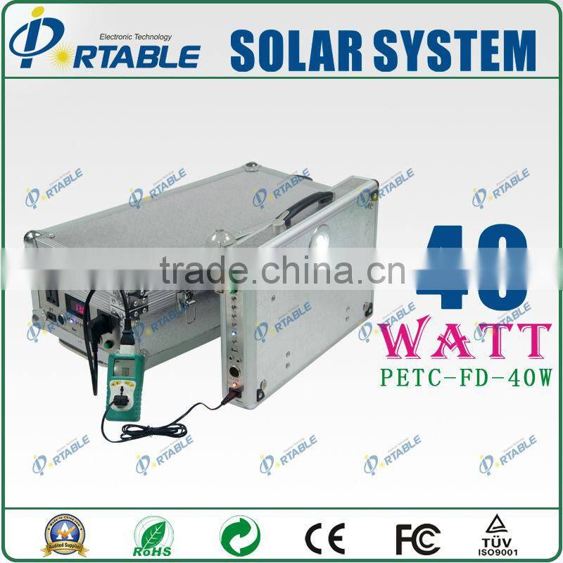 Wholesale alibaba portable 40W home solar systems