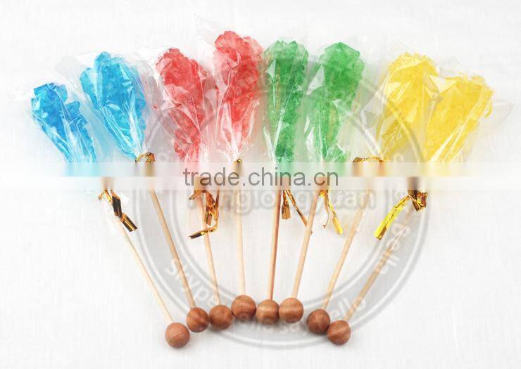 colorful crystal rock sugar stick