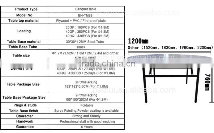 China style table for restaurant