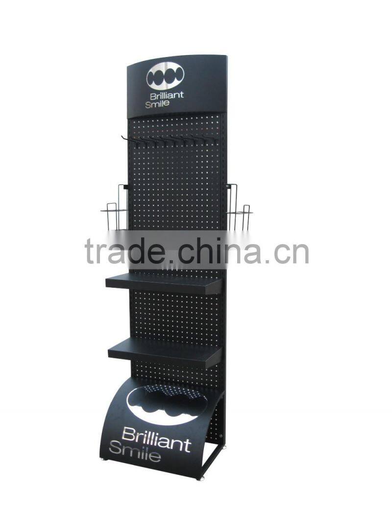 Power tools metal display,metal pegboard display stand,desktop metal display rack