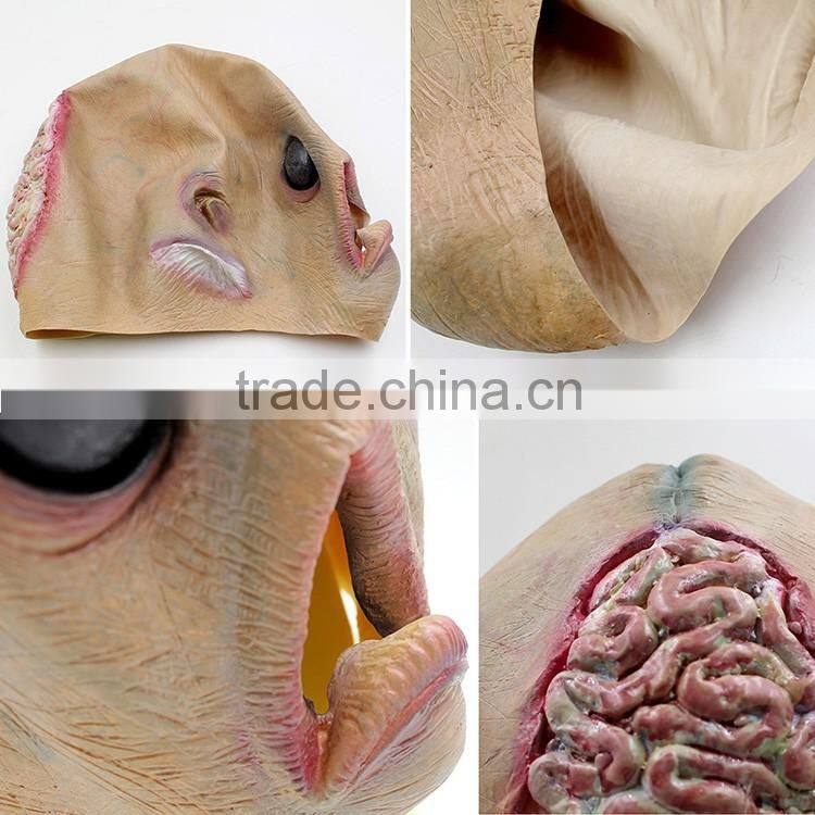 Halloween Rubber Human Alien Head Latex Mask