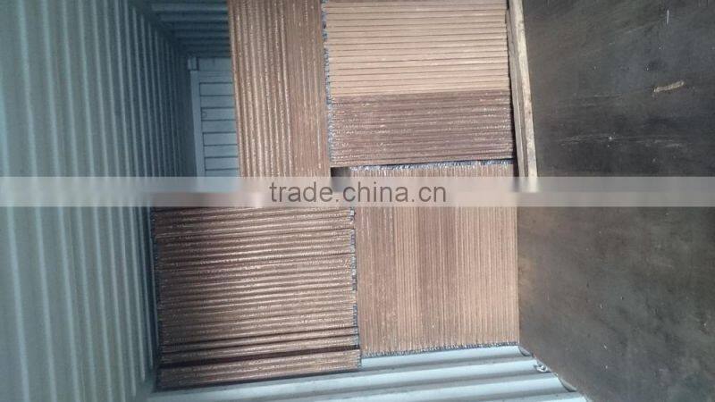 Two side same color wood grain uv board ,one side in high hlossy