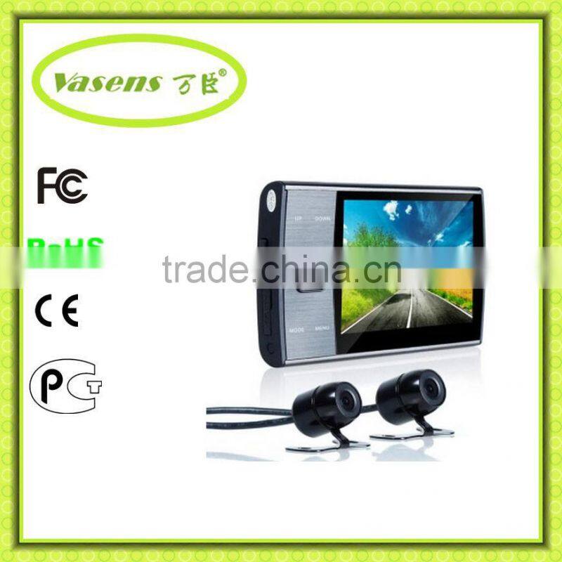 3.5"inch rear view camera dvr recorder dual lens car dvr dash cam Car camera
