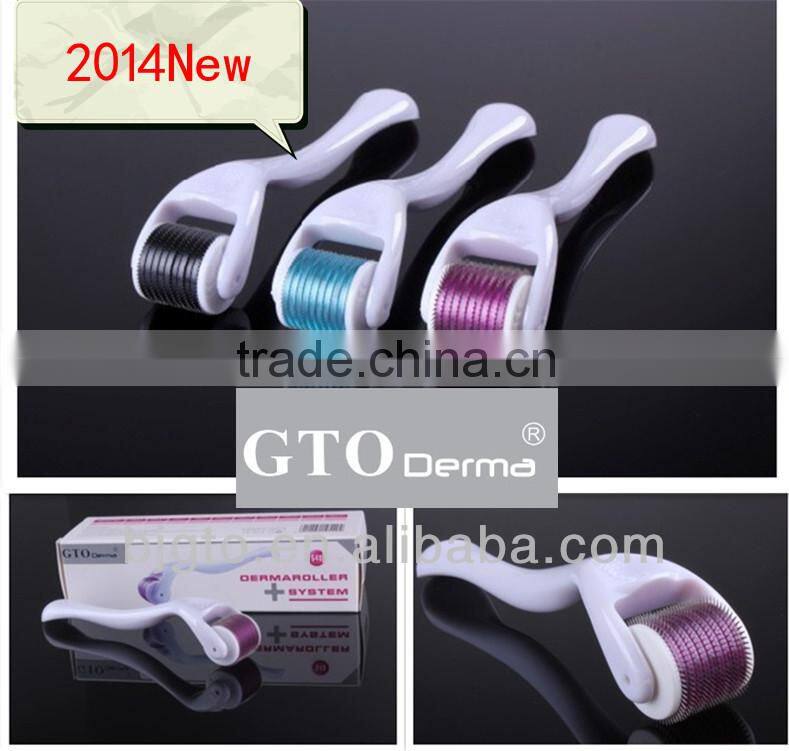 GTO Factory wholesale medical titanium 540 needle count micro needle derma roller with CE and RoHS certified