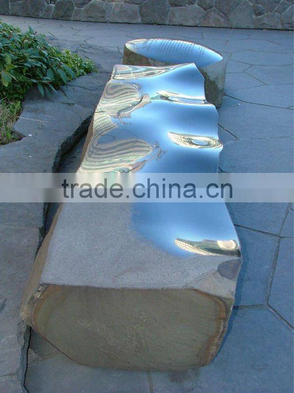 Natural stone bench