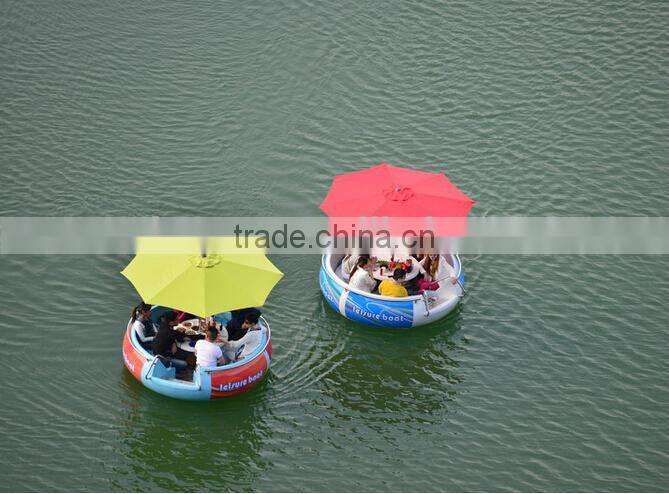 Low price factory direcly sell leisure boating for BBQ,BBQ boat, BBQ donut boat