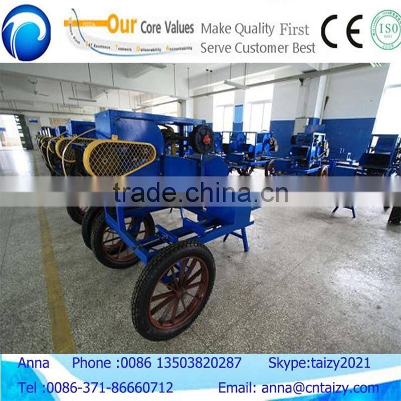 Diesel engine power sugar cane leaf stripping machine