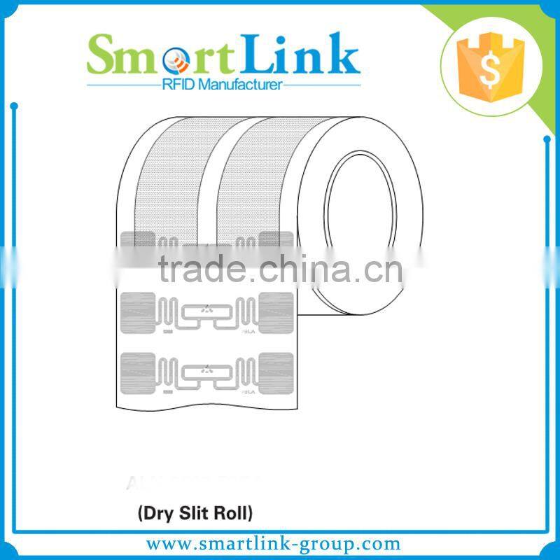 printable logistic UHF RFID label sticker tag, alien 9662 chip dry/wet inlay, rfid passive uhf tag for warehouse management